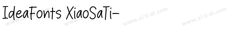 IdeaFonts XiaoSaTi字体转换